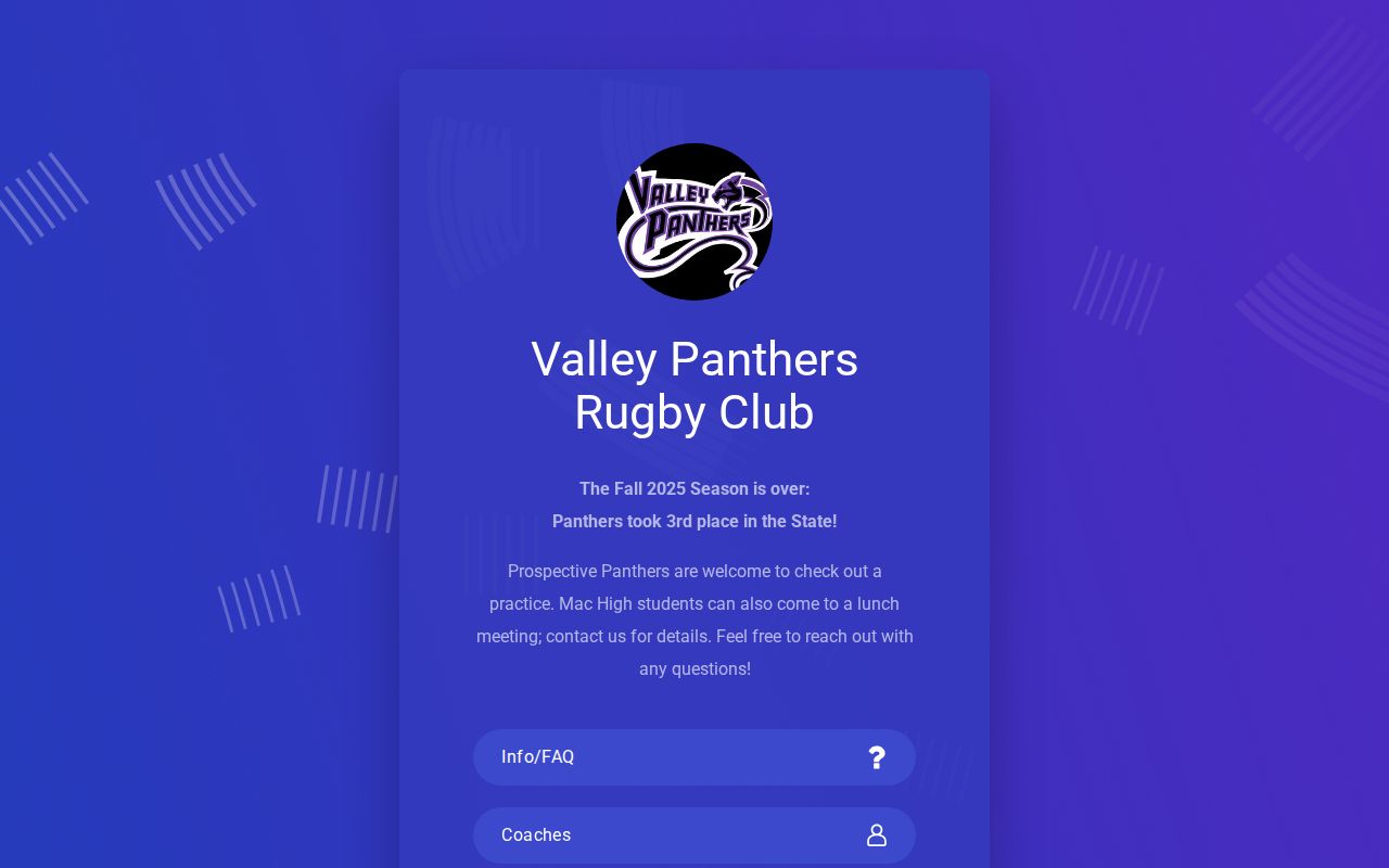 Valley Panthers Rugby Club